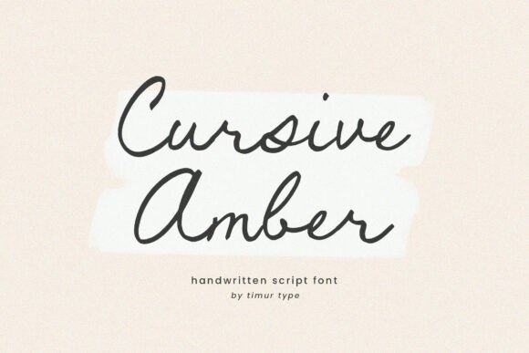 Download Cursive Amber - Premium Resources