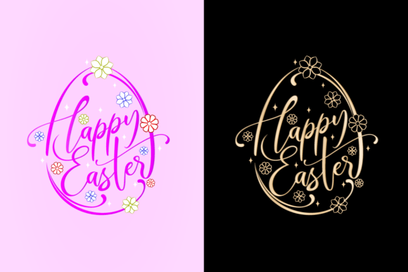 Download Happy Easter Lettering Fonts Designs - Lettering Collection