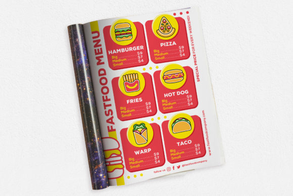 Download Fastfood Menu Ads Magazine - Fastfood Collection