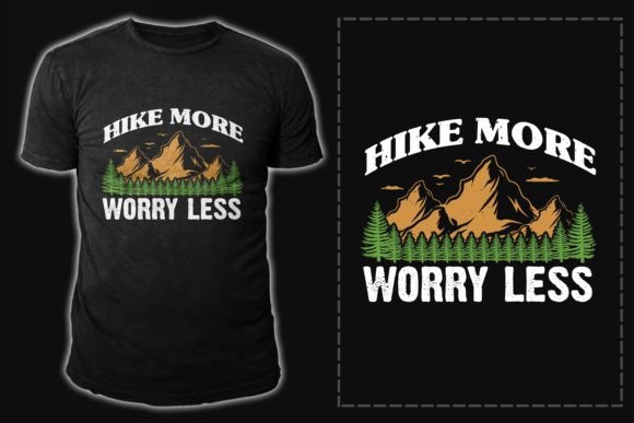 Download Hiking Typography Vector T Shirt Design - Typography Collection