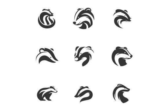Download Distinct Badger, Logo Style Unique - Logo Collection