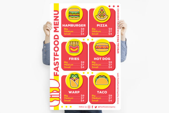 Download Fastfood Menu Poster - Fastfood Collection