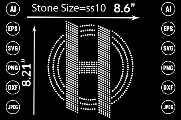 Download H Font Logo Rhinestone Design - Logo Collection