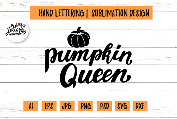 Download Pumpkin Queen Lettering for Cricut - Lettering Collection