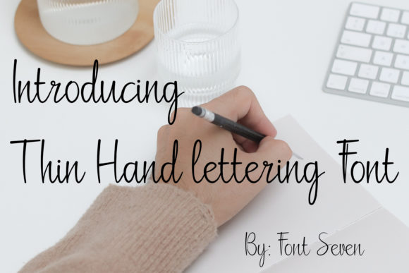 Download Thin Hand-lettering Script - Lettering Collection