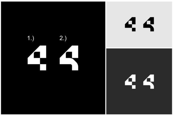Download Number 4 Futuristic Font Logo - Logo Collection